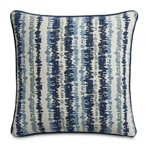 Michael Amini Blue My Mind Antigua 21&quot Square Pillow - Navy in Set of 2