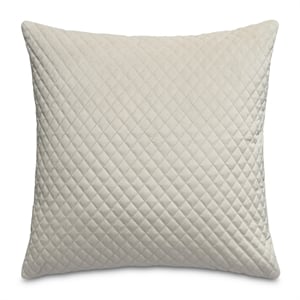 Gemma 21&quot Velvet Throw Pillow - Cloud Ivory in Set of 2