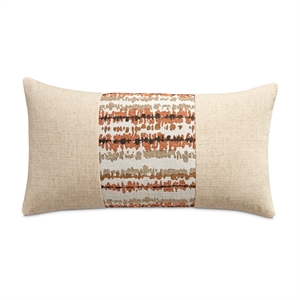 Sundance Antigua 13&quot x 24&quot Pieced Oblong Pillow Spice Orange/Natural in Set of 2