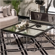 Carmela Cocktail Table - Glossy Charcoal Sand