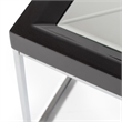 Carmela Cocktail Table - Glossy Charcoal Sand