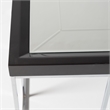 Carmela End Table - Glossy Charcoal Sand