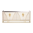 Michael Amini Carmela Console Cabinet - Shimmering Ivory