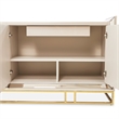 Michael Amini Carmela Console Cabinet - Shimmering Ivory