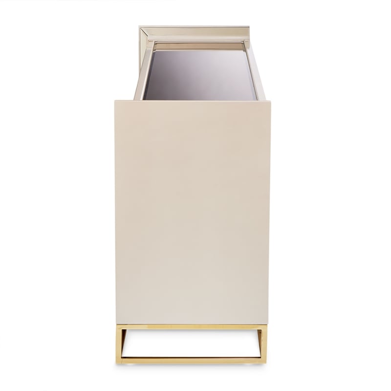 Michael Amini Carmela Console Cabinet - Shimmering Ivory