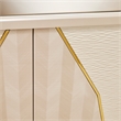 Michael Amini Carmela Console Cabinet - Shimmering Ivory
