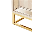 Michael Amini Carmela Console Cabinet - Shimmering Ivory