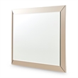 Michael Amini Carmela Chamfer Wall Mirror - Shimmer Ivory