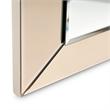 Michael Amini Carmela Chamfer Wall Mirror - Shimmer Ivory