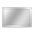Michael Amini Carmela Wall Mirror - Glossy Charcoal Sand