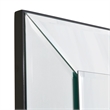 Michael Amini Carmela Wall Mirror - Glossy Charcoal Sand