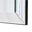 Michael Amini Carmela Wall Mirror - Glossy Charcoal Sand