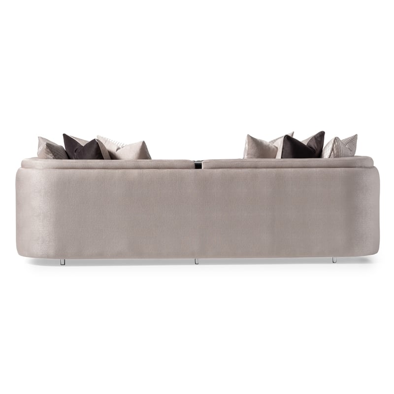 Michael Amini Carmela Mansion Sofa - Zinc/Silver
