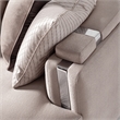 Michael Amini Carmela Mansion Sofa - Zinc/Silver