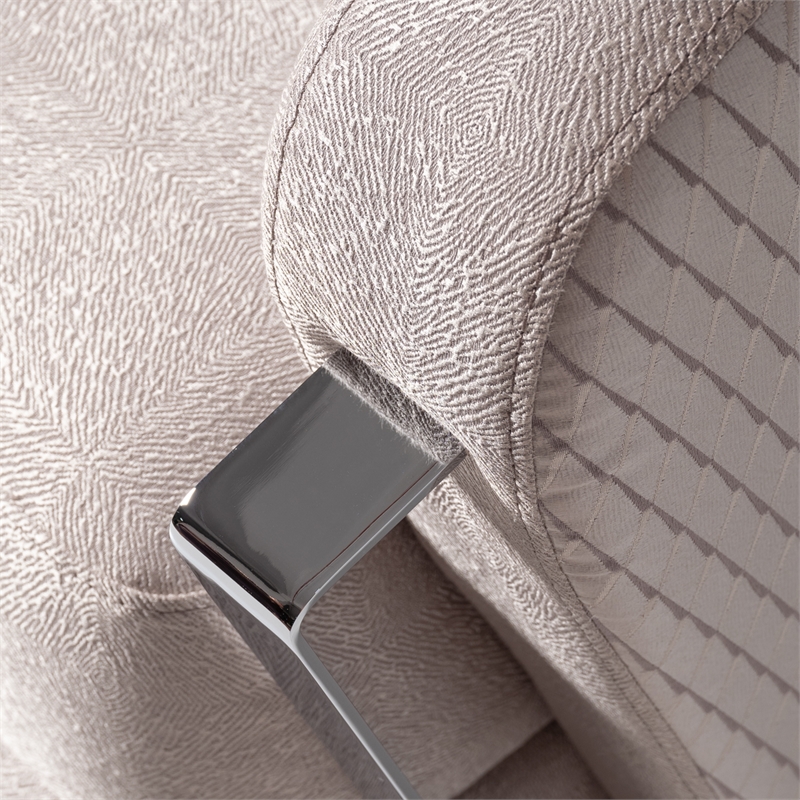 Michael Amini Carmela Accent Chair - Zinc/Silver