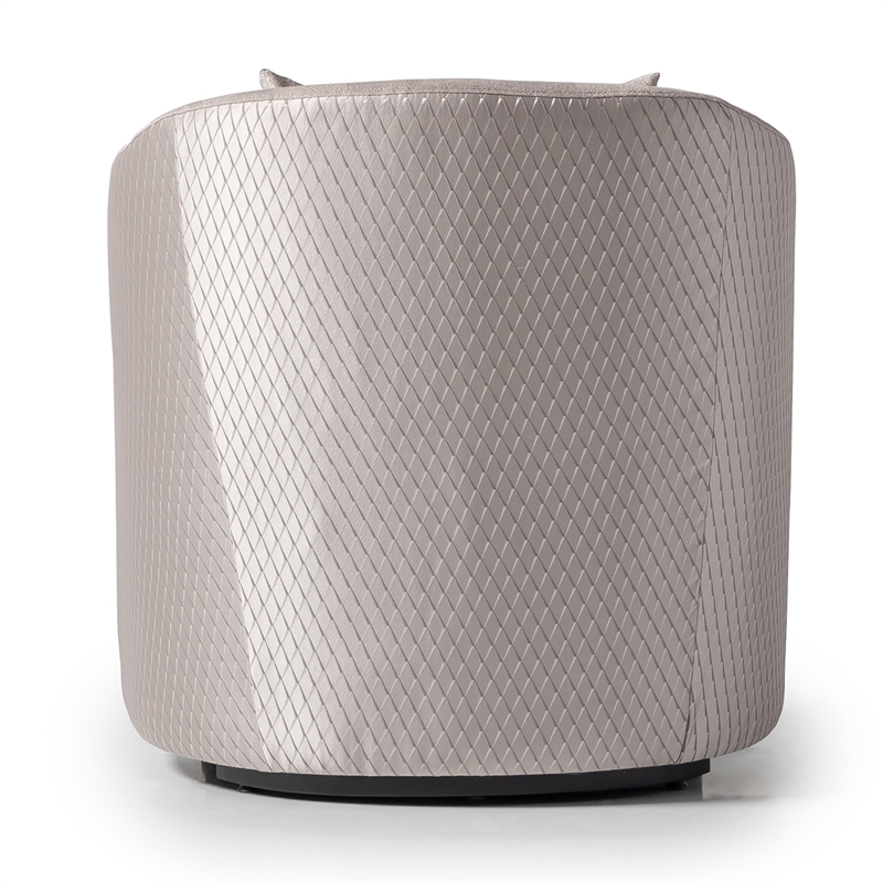 Michael Amini Carmela Accent Chair - Zinc/Silver