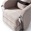 Michael Amini Carmela Accent Chair - Zinc/Silver