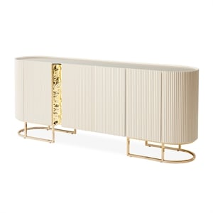 Lisbon Console Table - Silken Matte Cream