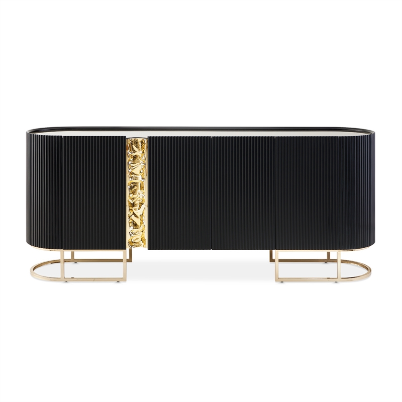 Lisbon Console Table - Silken Matte Black