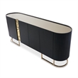 Lisbon Console Table - Silken Matte Black