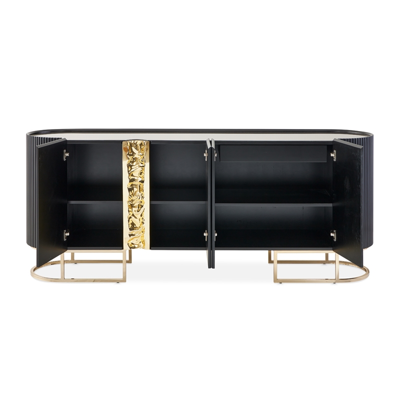 Lisbon Console Table - Silken Matte Black