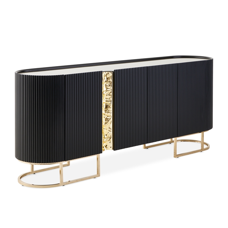 Lisbon Console Table - Silken Matte Black