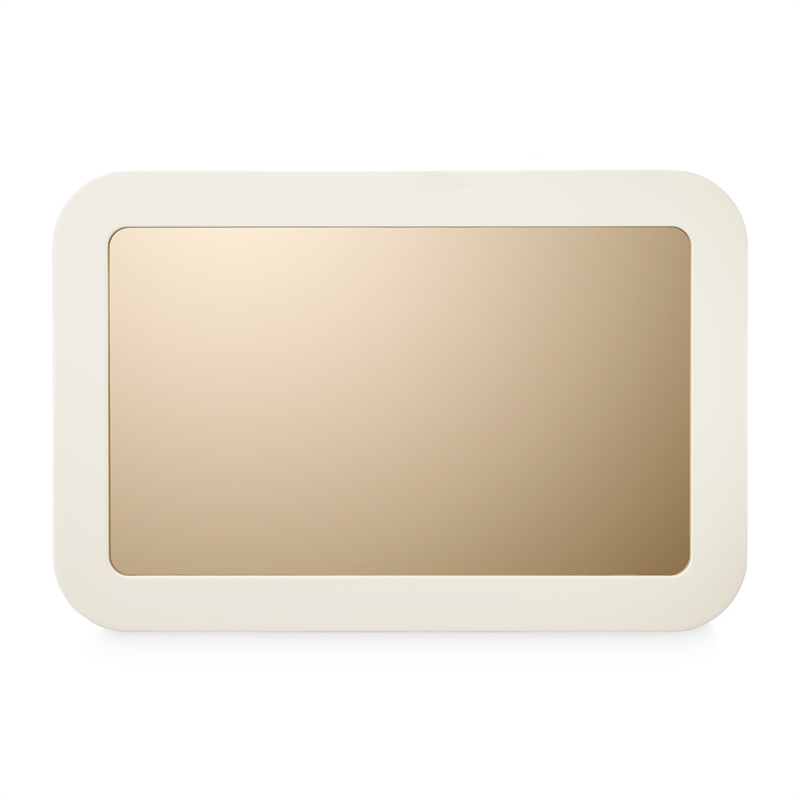 Michael Amini Lisbon Wall Mirror - Silken Matte Cream