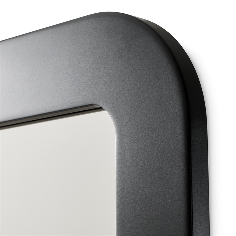 Michael Amini Lisbon Wall Mirror - Silken Matte Black