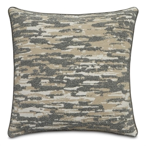 Moonbeam Tillman 20&quot Square Chenille Throw Pillow - Dove Gray in Set of 2