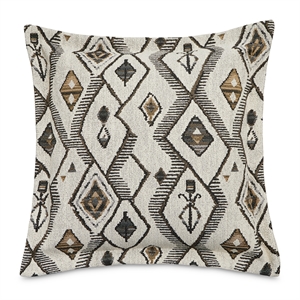 Explorer Alvarado 21&quot Chenille Square Accent Pillow - Ivory/Paver in Set of 2