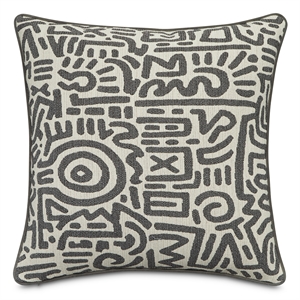 Explorer Halsey 19&quot Square Accent Pillow - Slate Gray in Set of 2