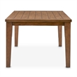 Brooklyn Walk Rectangular Wood Dining Table  - Burnt Umber Brown