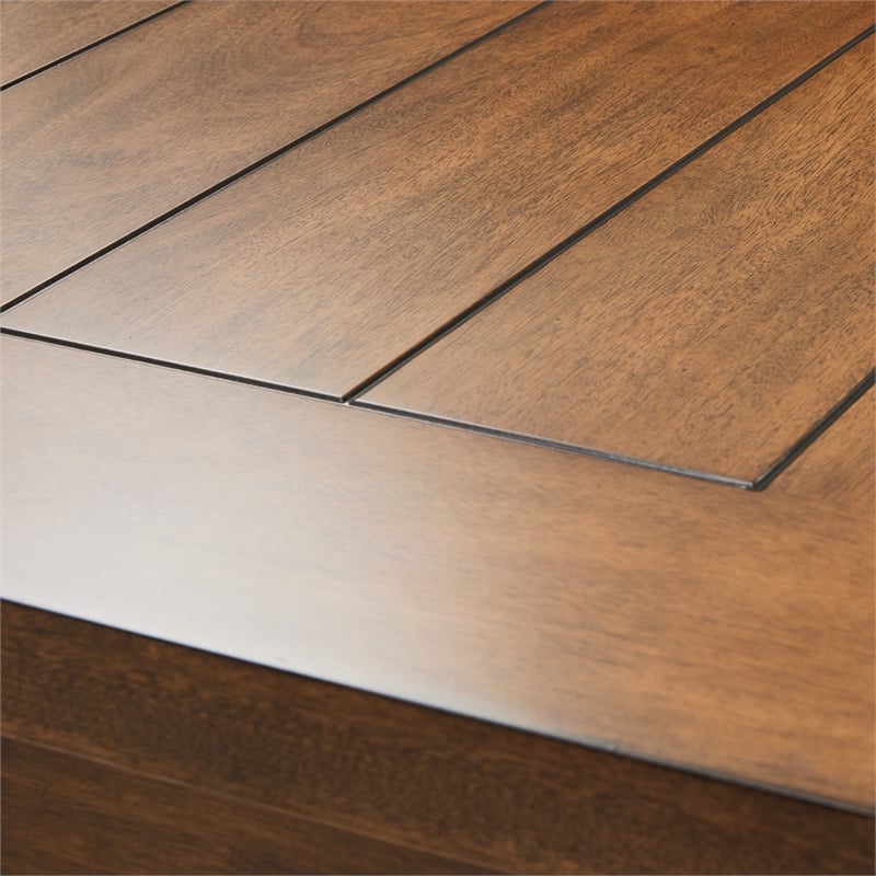 Brooklyn Walk Rectangular Wood Dining Table  - Burnt Umber Brown