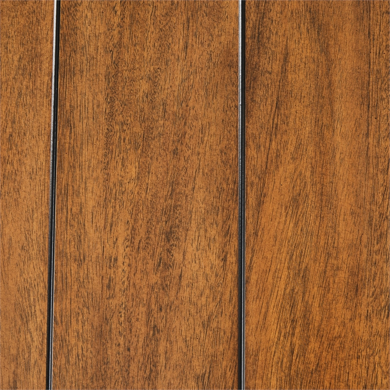 Brooklyn Walk Rectangular Wood Dining Table  - Burnt Umber Brown