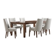 Brooklyn Walk 9-Piece Dining Room Set - Burnt Umber Brown