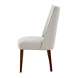 Brooklyn Walk Dining Side Chair - Set of 2 - Greige/Burnt Umber