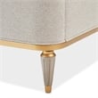 St. Charles Queen Chenille Wingback Bed - Dove Gray