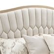 St. Charles Queen Chenille Wingback Bed - Dove Gray