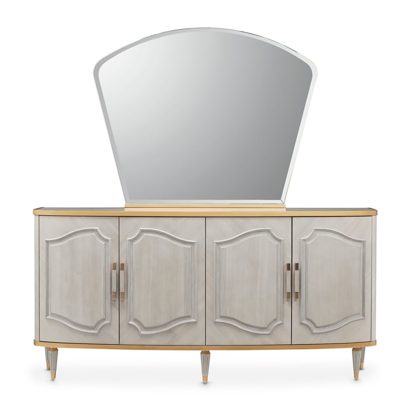 St. Charles Sideboard with Mirror - Dove Gray