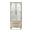 Michael Amini St. Charles Display Cabinet - Dove Gray