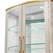 Michael Amini St. Charles Display Cabinet - Dove Gray