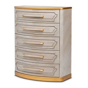 St. Charles 5-Drawer Highboy Chest - Dove Gray