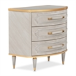 St. Charles 3-Drawer Nightstand - Dove Gray