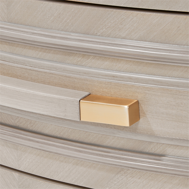 St. Charles 3-Drawer Nightstand - Dove Gray