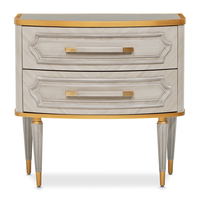 St. Charles 2-Drawer Nightstand - Dove Gray