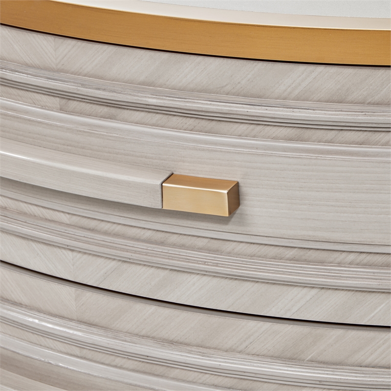 St. Charles 2-Drawer Nightstand - Dove Gray