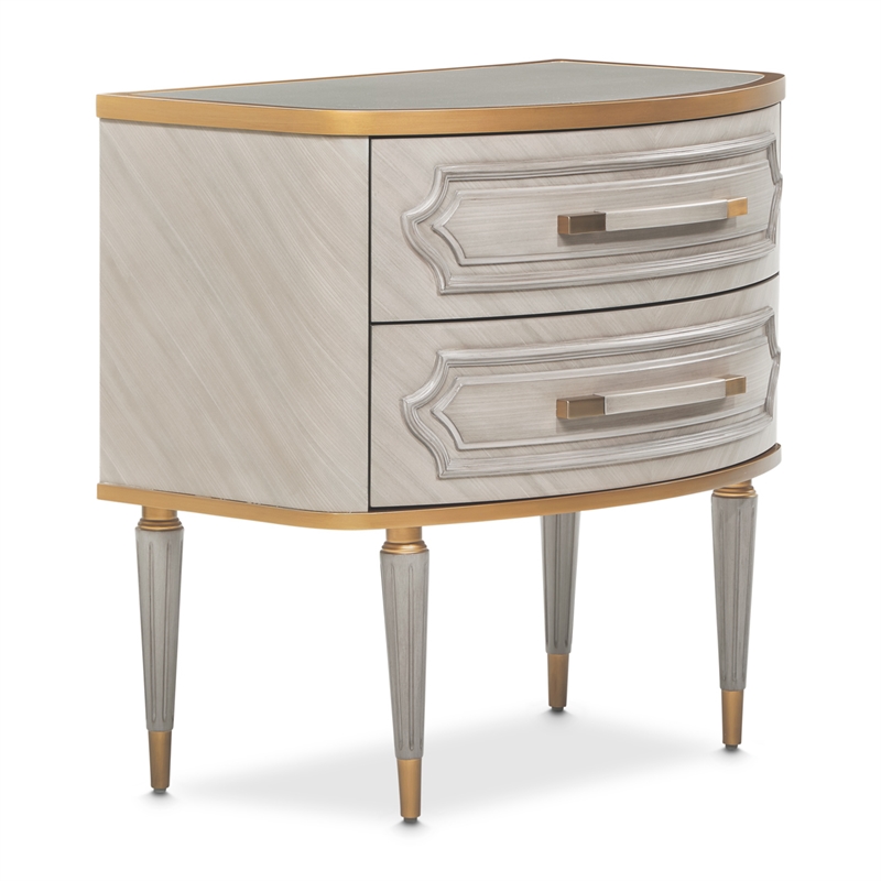 St. Charles 2-Drawer Nightstand - Dove Gray