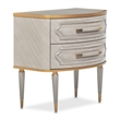 St. Charles 2-Drawer Nightstand - Dove Gray