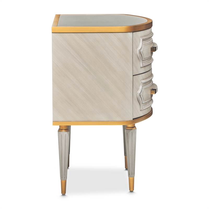 St. Charles 2-Drawer Nightstand - Dove Gray