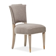 St. Charles Chenille Vanity Chair - Dove Gray